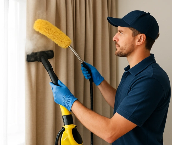Trusted blind cleaning technician Matty Curtain Cleaning loganlea QLD